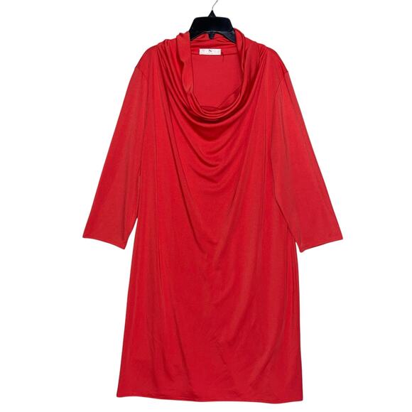 Natori Dresses & Skirts - Natori Jersey Knit Cowl Neck Dress